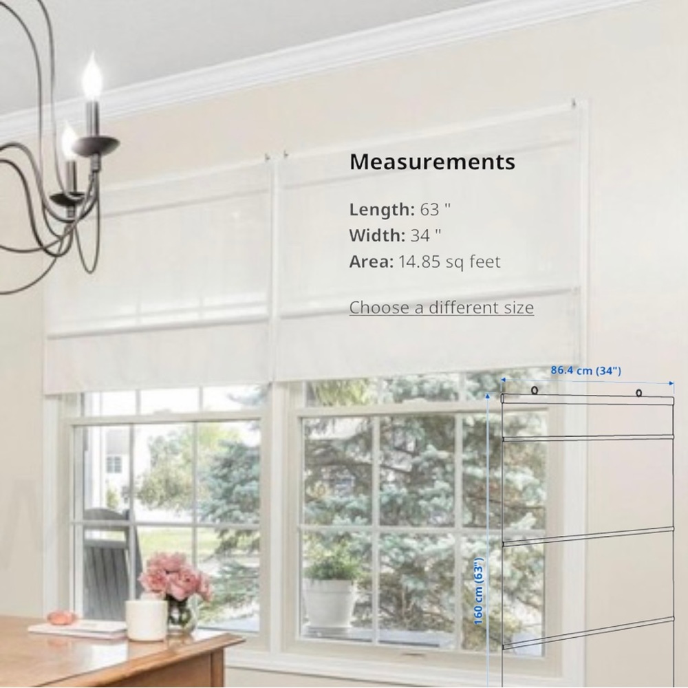 IKEA Ringblomma Roman Shades (8 shades)
